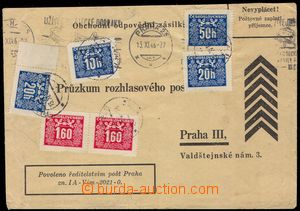 103001 - 1946 COMMERCIAL RESPONSE MAILING  unpaid letter, postage pai