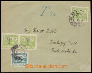 103021 - 1919 letter with Pof.3, CDS PRAGUE 12/ 13.2.19, burdened wit