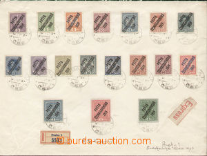 103199 - 1920 filatelisticky motivovaný R+Ex-dopis vyfr. zn. hodnoty
