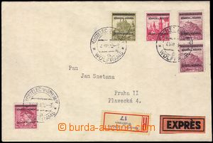 103206 - 1939 R+Ex-dopis vyfr. zn. Pof.9, 11 2x, 12 a 13, DR KOSTELEC