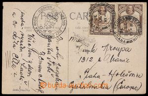 103223 - 1933 postcard to Prague with Mi.152 2x, CDS GEORGETOWN/ 25.F