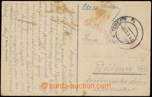 103227 - 1919 I.C. TEREZÍN  postcard to Slovakia, CDS TEREZÍN/ 19.V