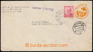 103229 - 1945 postal-agency ÚBISLAV (STACHY), c.v.. Geb.1410, violet