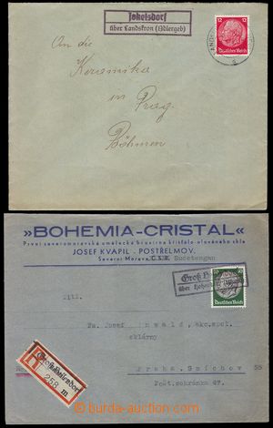 103240 - 1939 postal-agency JOKELSDORF, c.v.. Geb.0447/4, violet fram