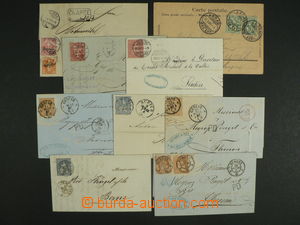 103269 - 1865-1903 comp. 9 pcs of letters, 7x Seated Helvetia, very i