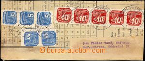 103306 - 1939 cut square with whole address label, mixed franking new
