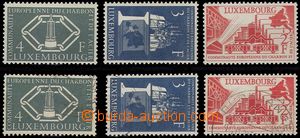103334 - 1956 Mi.552-554, Montánní unie, 2x kompletní série, svě