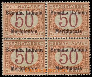 103337 - 1906 Mi.D6, postage-due, overprint, block of four, c.v.. 440