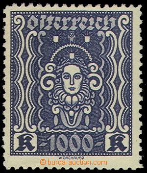 103349 - 1922 Mi.404B, Hlava ženy, vzácné zoubkování 11½, k
