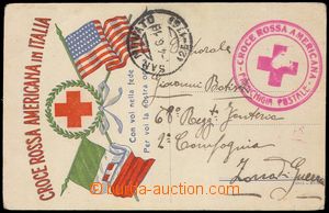 103375 - 1918 ITALY / PRISONER OF WAR MAIL  FP card with picture addi