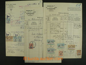 103402 - 1939-41 SUDETENLAND  comp. 3 pcs of stamped documents, TRUTN