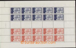 103447 - 1942 Mi.576-577, Légion Tricolore, tiskový list à 10 
