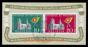 103461 - 1955 Mi.Bl.15, Filatelistická výstava Lausanne, kat. 100