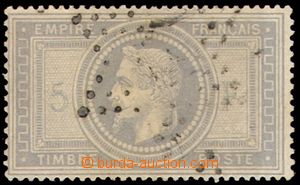 103473 - 1869 Mi.32, Napoleon III. 5Fr, in the middle thinner place (
