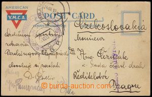 103586 - 1919 FRANCE / COURIER MAIL  without franking postcard YMCA w