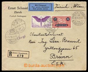 103591 - 1929 R+Let-dopis do ČSR vyfr. zn. Mi.183, 191, DR ZÜRICH 2