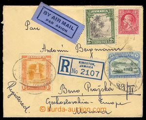 103596 - 1935 R+Let-dopis do ČSR, pestrá frankatura, DR KINGSTON, t