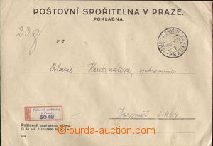 103627 - 1939 POSTAL SAVING BANK  pre-printed envelope format A5 with