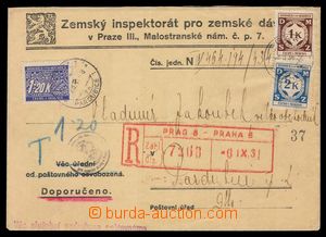 103630 - 1941 úřední R-dopis vyfr. zn. Pof.SL6 a SL9, DR PRAG 6/ 6
