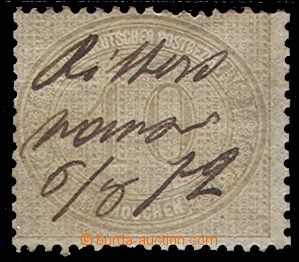 103644 - 1869 Mi.25, Numeral in Oval 10Gr, hand obliteration, c.v.. 8