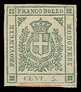 103648 - 1859 Mi.7, Státní znak 5C zelená, kat. 1200€