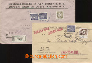 103649 - 1942 sestava 2ks úředních dopisů vyfr. služebními zn. 