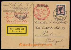 103669 - 1930 korespondenční lístek do Porta vyfr. zn. Mi.382, př
