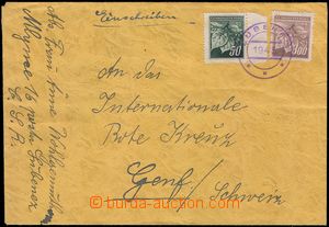 103670 - 1945 dopis adresovaný na ČK do Ženevy, vyfr. zn. Lipové 