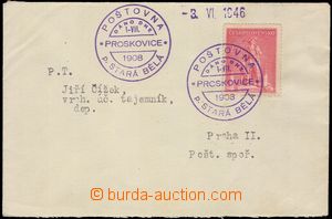 103671 - 1946 poštovna PROSKOVICE/ p. STARÁ BĚLÁ/ podáno dne 1-V
