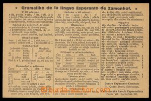 103687 - 1939 ESPERANTO  Ex-lístek vyfr. zn. Pof.303, 305, DR PRAHA 
