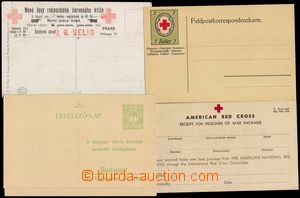 103692 - 1914-18 RED CROSS  comp. 4 pcs of Un cards for Red Cross, Re