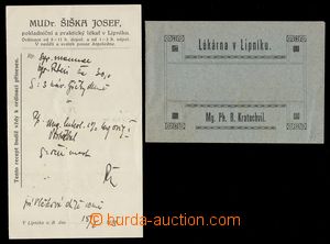 103693 - 1923 LÉKÁRNY / LIPNÍK NAD BEČVOU  obálka s receptem, v
