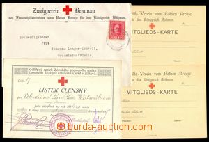 103695 - 1896-1914 RED CROSS  comp. 3 pcs of membership cards Country