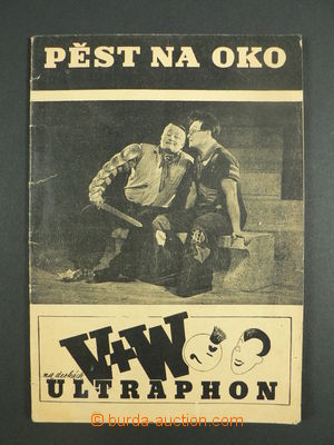 103700 - 1946 DIVADLO  Voskovec a Werich, Pěst na oko, reklama na de
