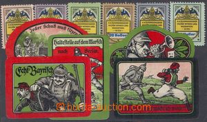 103708 - 1914-18 MILITARY THEME / AUSTRIA, GERMANY  comp. 11 pcs of l