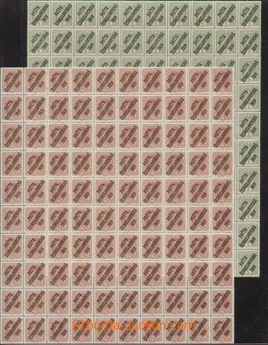103720 -  Pof.34, 38, comp. 2 pcs of 100-stamps sheets without margin