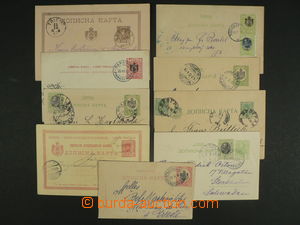 103751 - 1889-1907 comp. 9 pcs of p.stat abroad, various condition