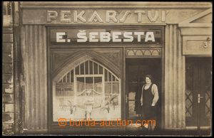 103795 - 1929 FRÝDEK-MÍSTEK - fotopohlednice, pekařství E. Šebes