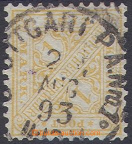 103821 - 1881 Mi.207, 1M orange service stmp., used STUTTGART, exp. W