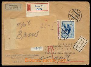 103923 - 1951 R+Let-dopis do NDR, vyfr. zn. Pof.488, 563, 571 a 572, 