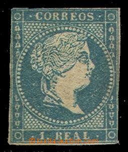 103999 - 1856 Mi.37, Queen Isabel II., wmk 2, without perf, close mar