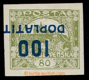 104053 - 1922 Pof.DL24Pp, Postage Due - overprint issue Hradcany 100/