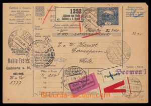 104080 - 1926 CPP16, Hradčany 10h, whole dispatch note for internati