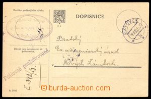 104461 - 1953 úřední dopisnice z roku 1926 osvobozená od poštovn