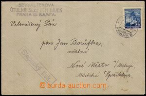 104636 - 1939 SLEPECKÝ DOPIS /  dopis vyfr. zn. Pof.20, DR PRAG 8/ 2