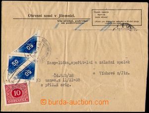 104640 - 1938 unpaid service letter sent District court in/at Jilemni