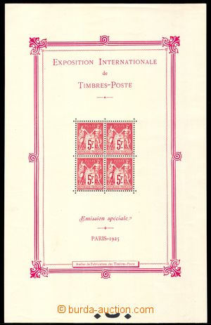 104853 - 1925 Mi.Bl.1, aršík Mezinárodní filatelistická výstava