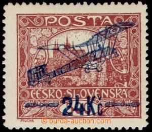 104971 - 1920 Pof.L2A Is, I. provisional air mail stmp. 24Kč/500h br
