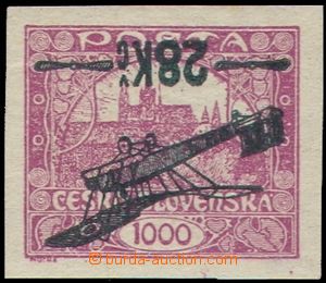 105011 - 1920 Pof.L3Pp, I. letecké provizorium 28Kč/1000h fialová,