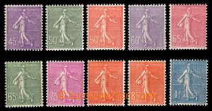 105205 - 1924 Mi.159-168, Rozsévačka, kompletní série, luxusní, 